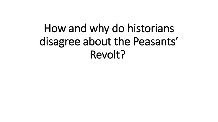 how and why do historians