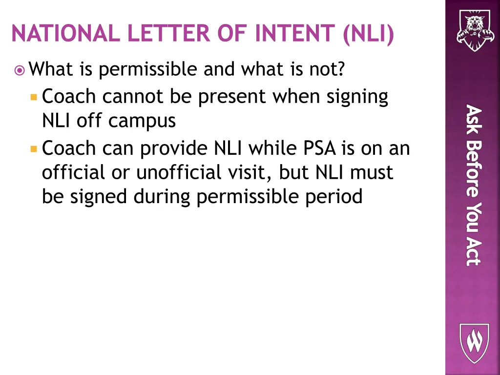 national letter of intent nli 1