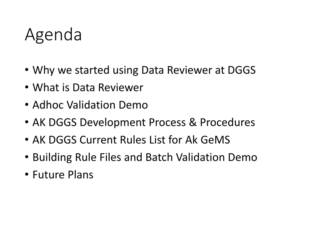 agenda