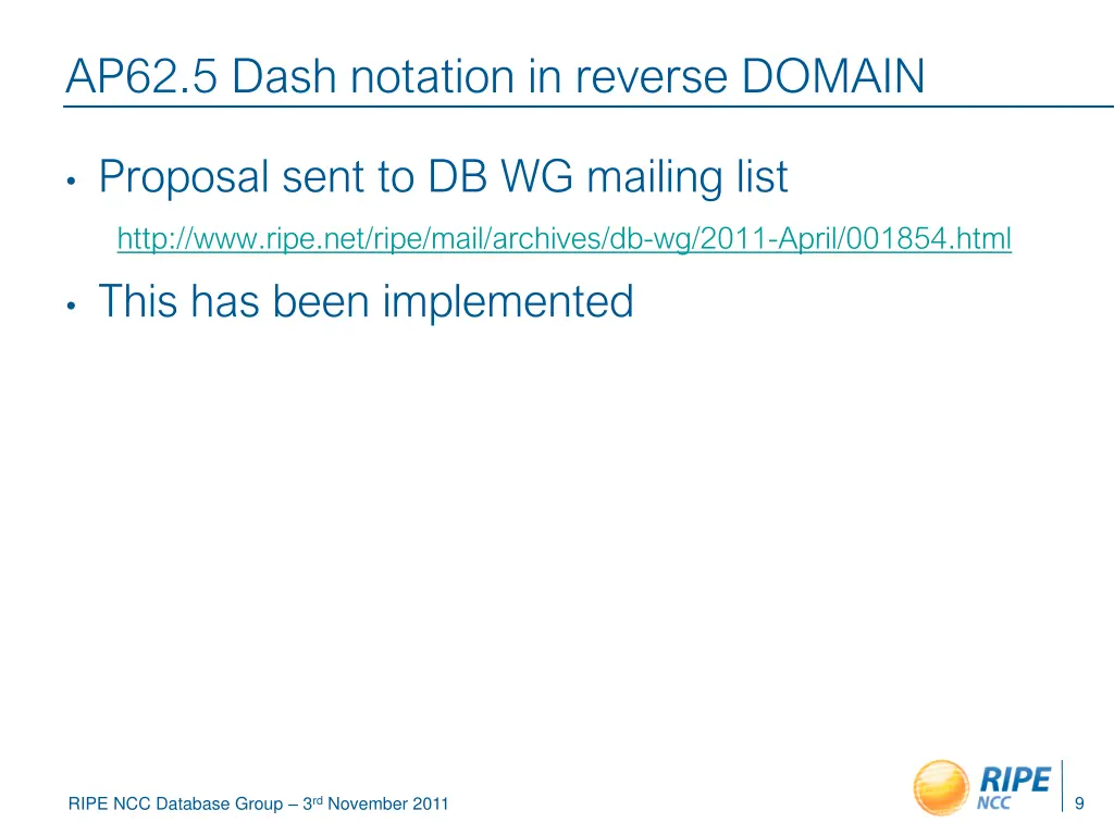 ap62 5 dash notation in reverse domain