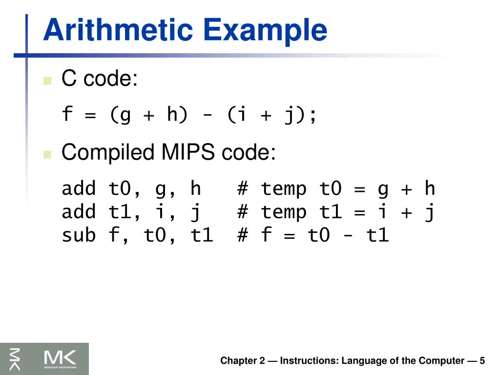 arithmetic example