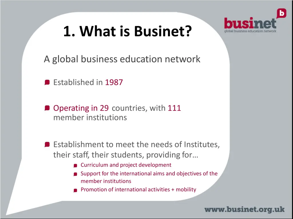 1 what is businet