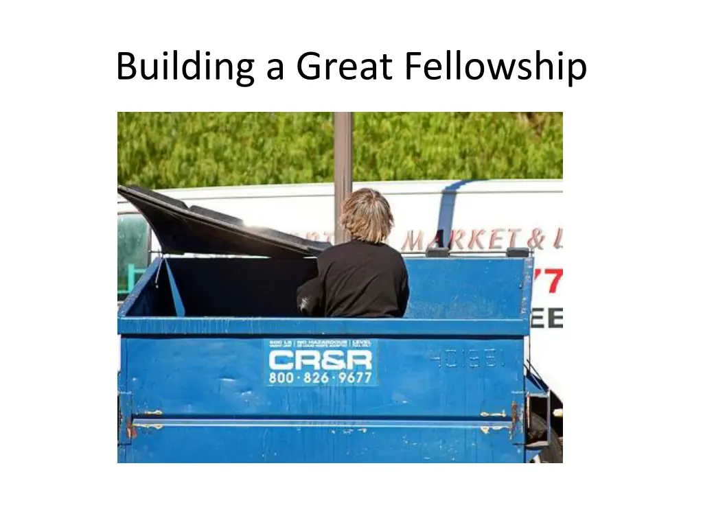 building a great fellowship
