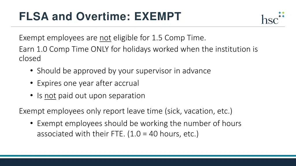 flsa and overtime exempt