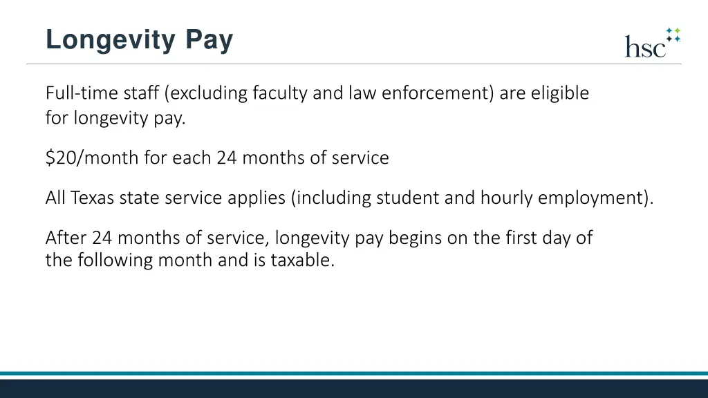 longevity pay