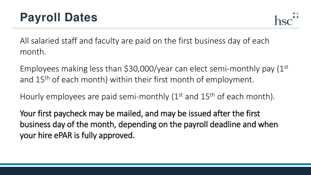 payroll dates