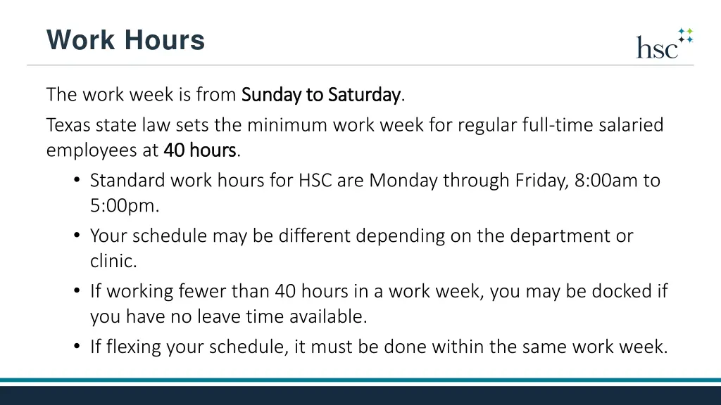 work hours