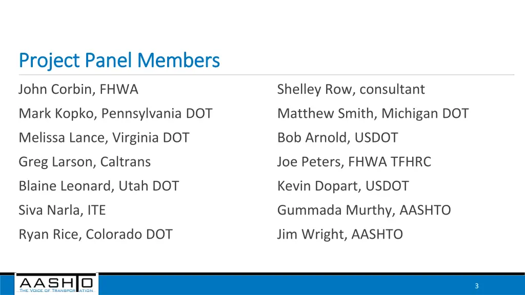 project panel members project panel members