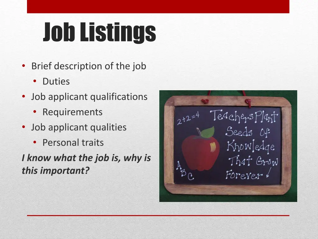 job listings