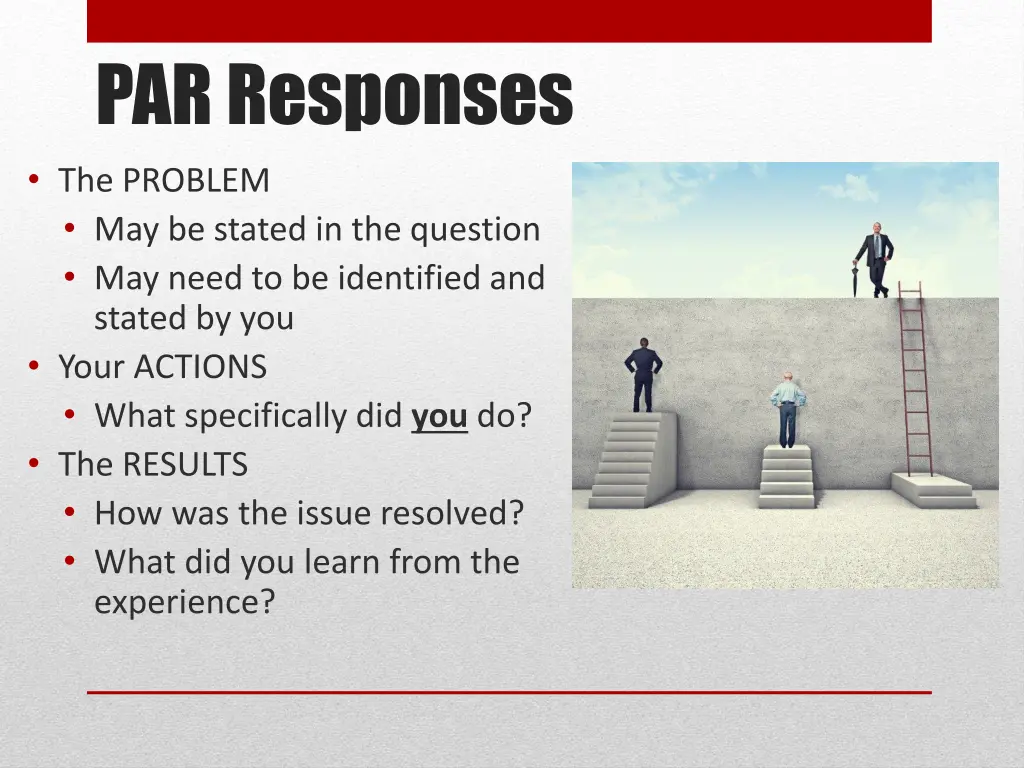 par responses the problem may be stated