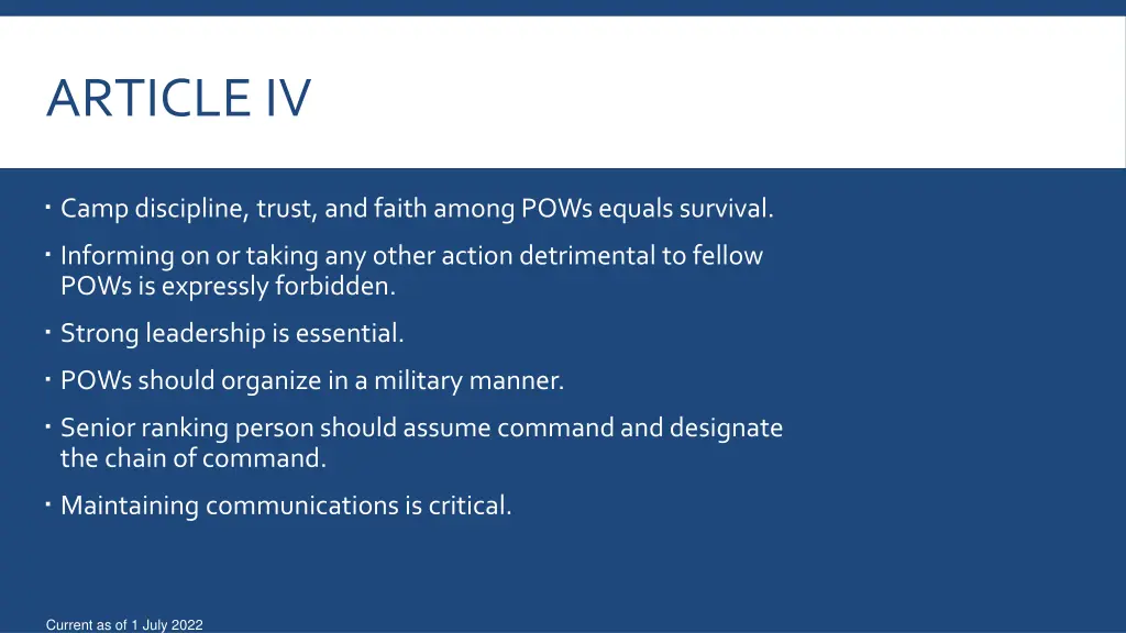 article iv 1