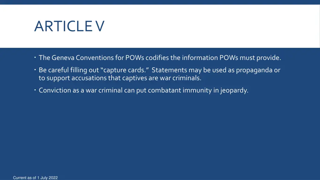 article v 1