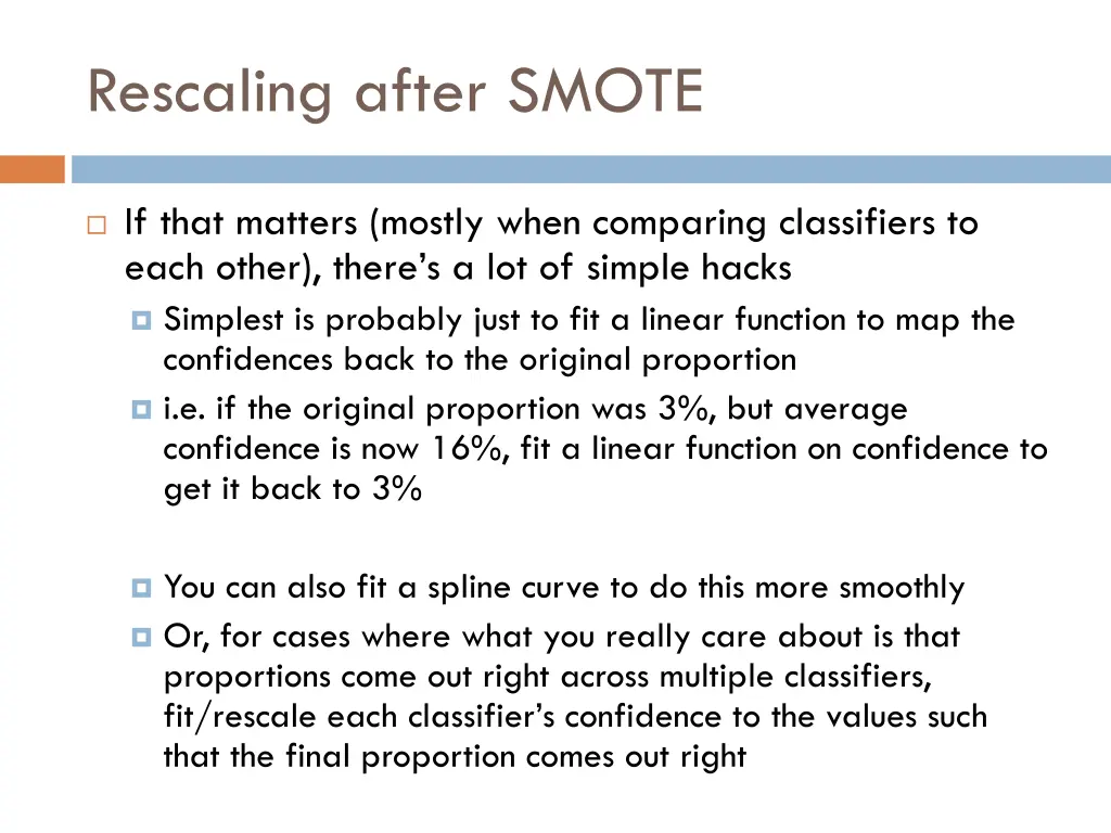 rescaling after smote 1