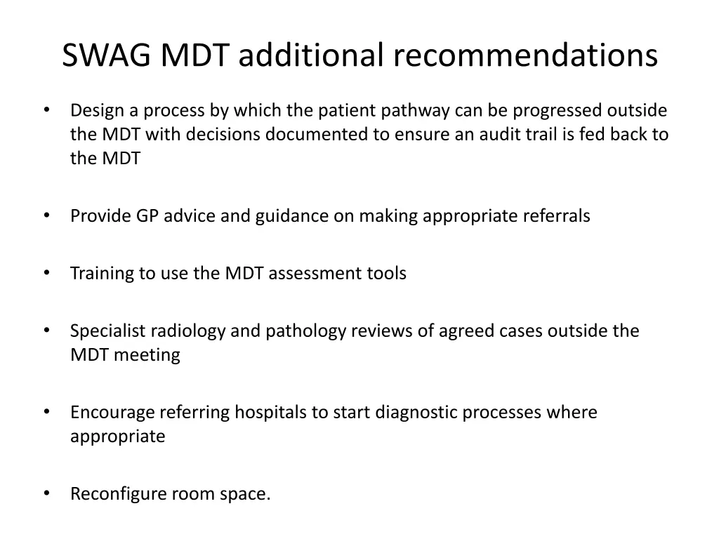swag mdt additional recommendations 1