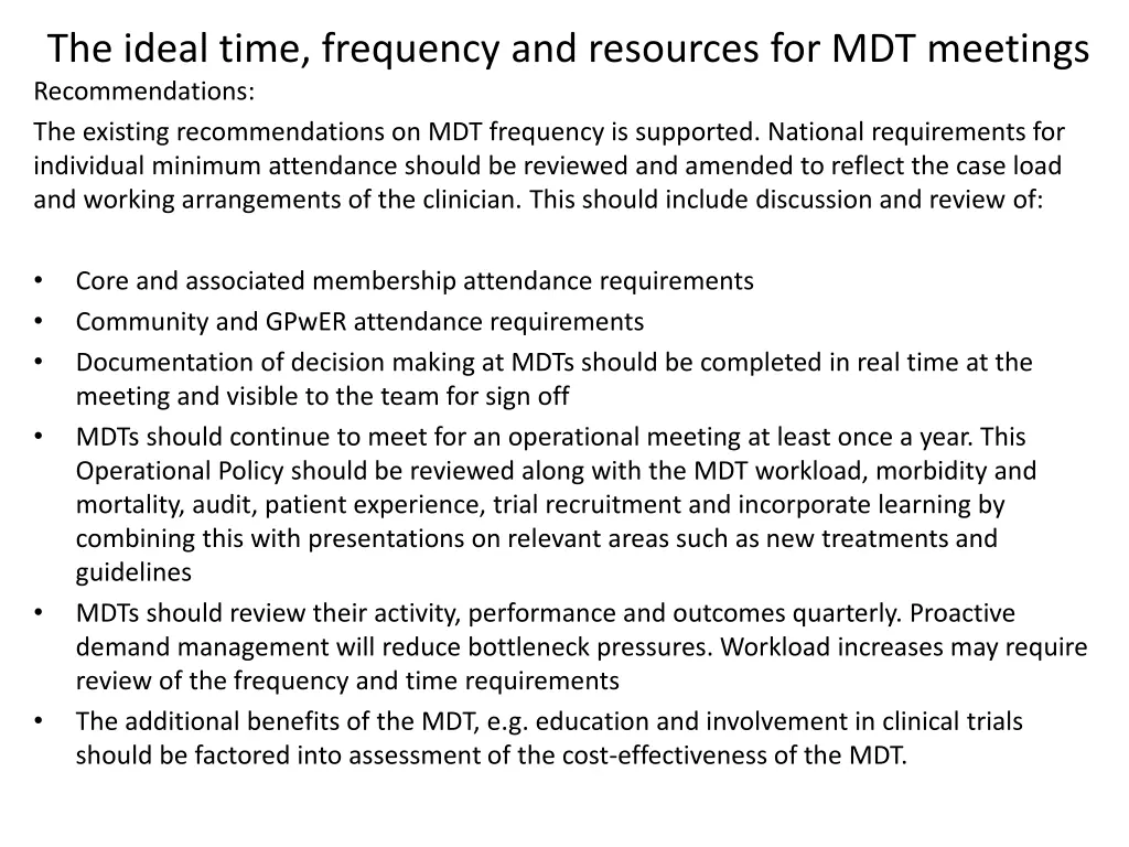 the ideal time frequency and resources
