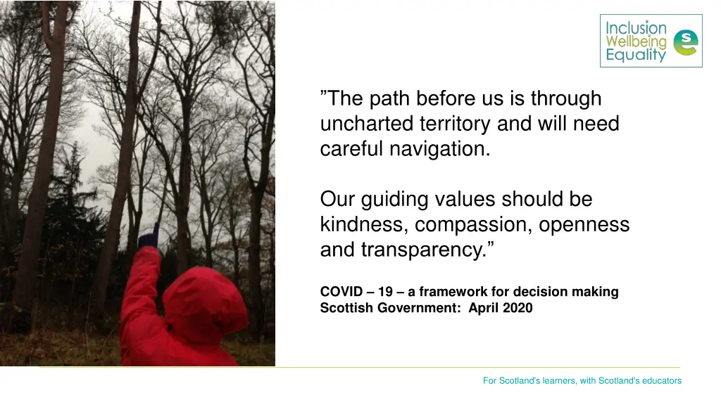 the path before us is through uncharted territory