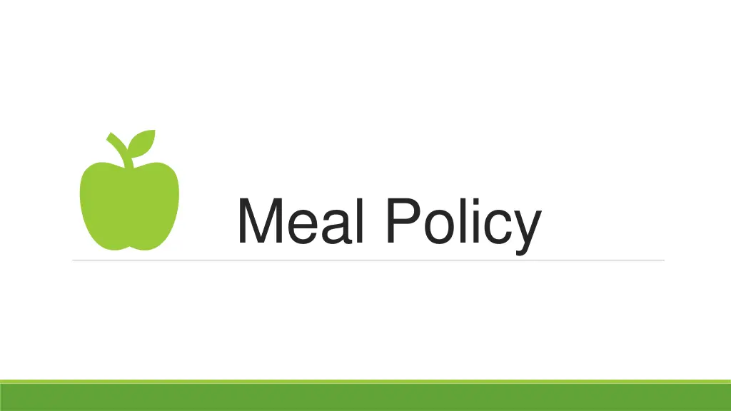 meal policy