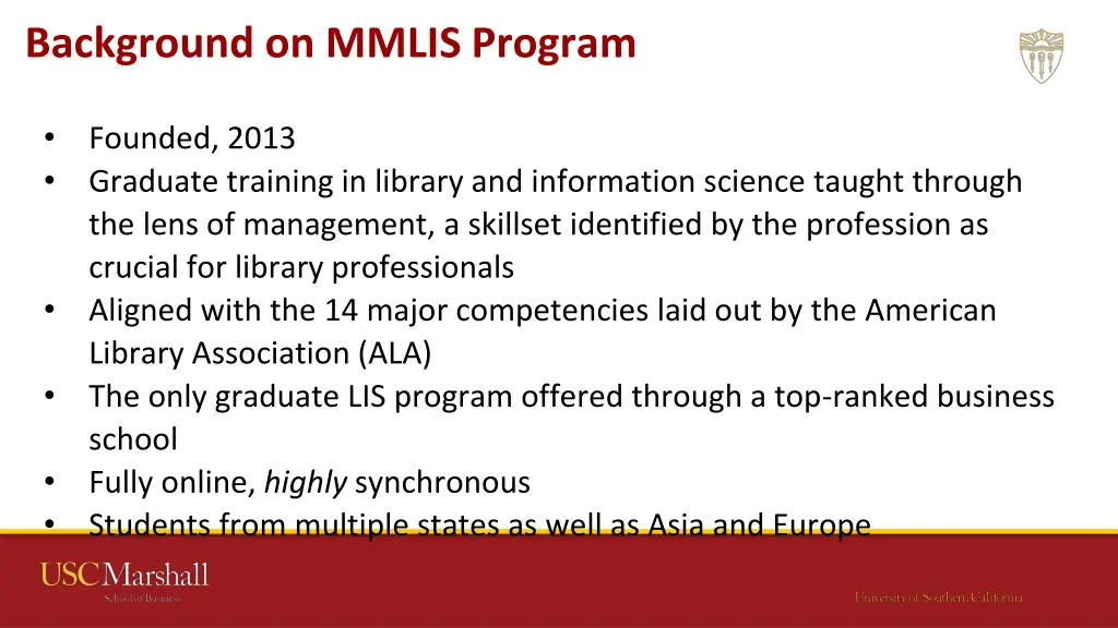 background on mmlis program