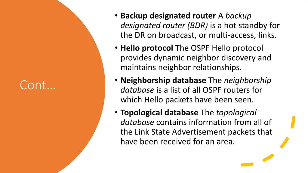 backup designated router a backup designated