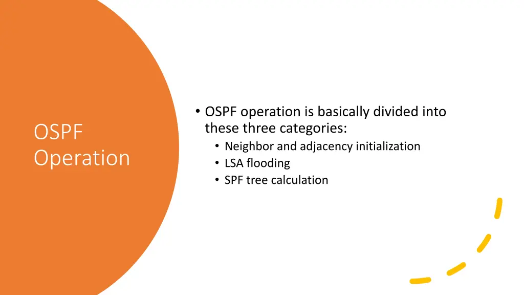 ospf operation is basically divided into these