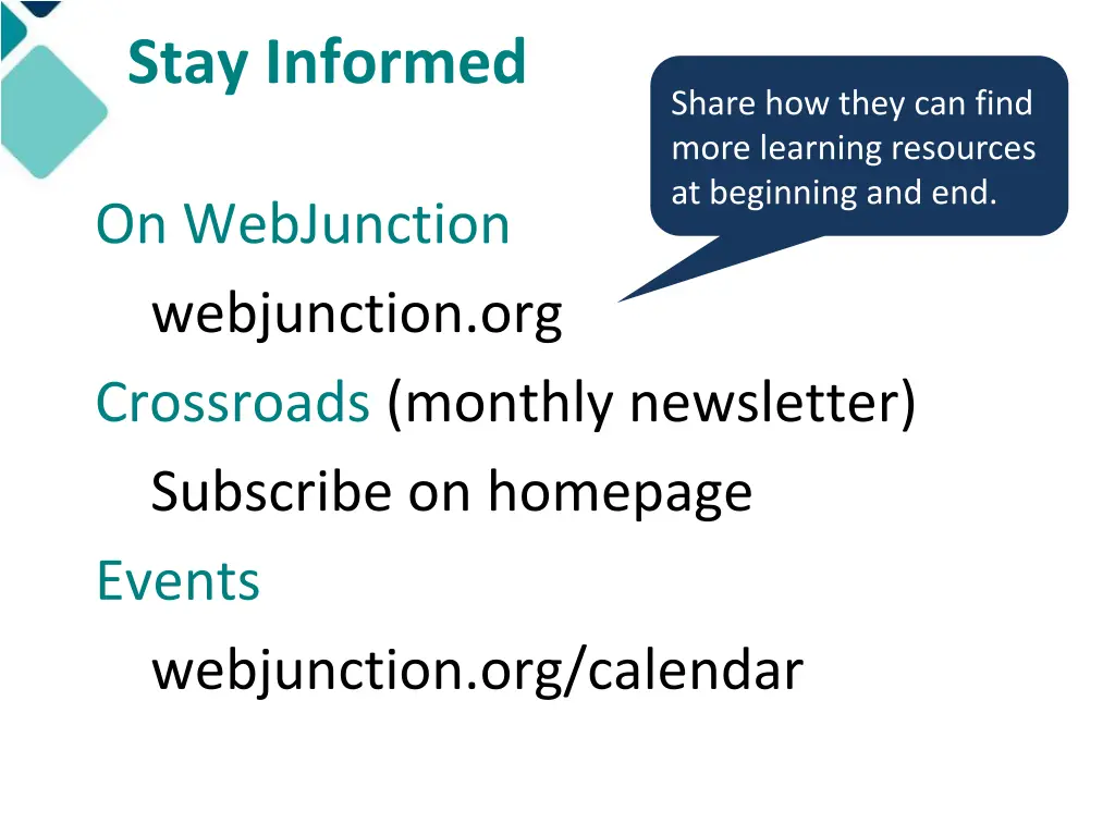 stay informed