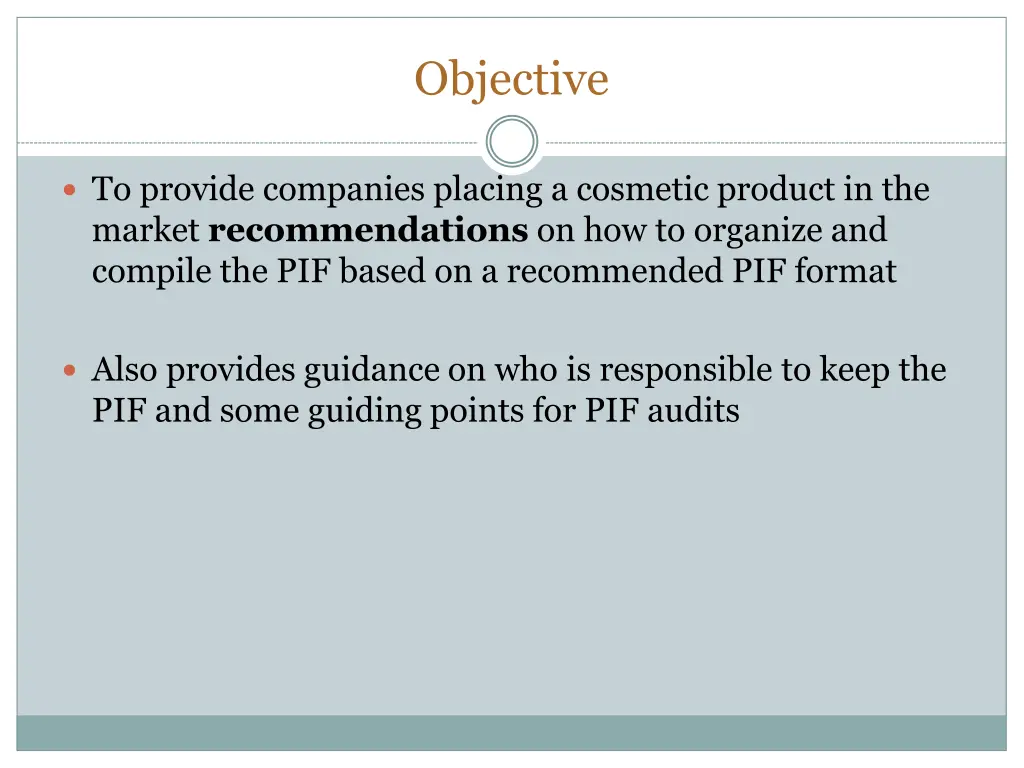 objective