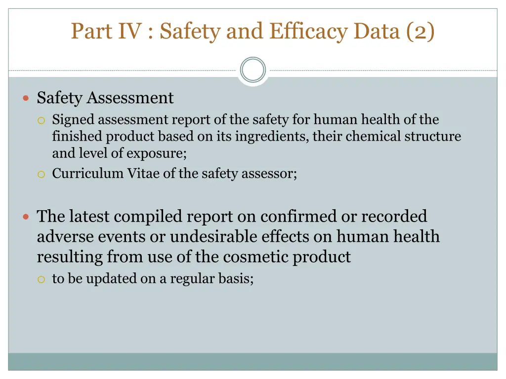 part iv safety and efficacy data 2