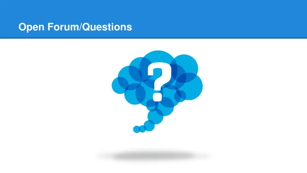 open forum questions