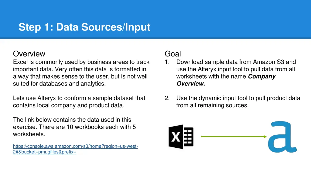 step 1 data sources input