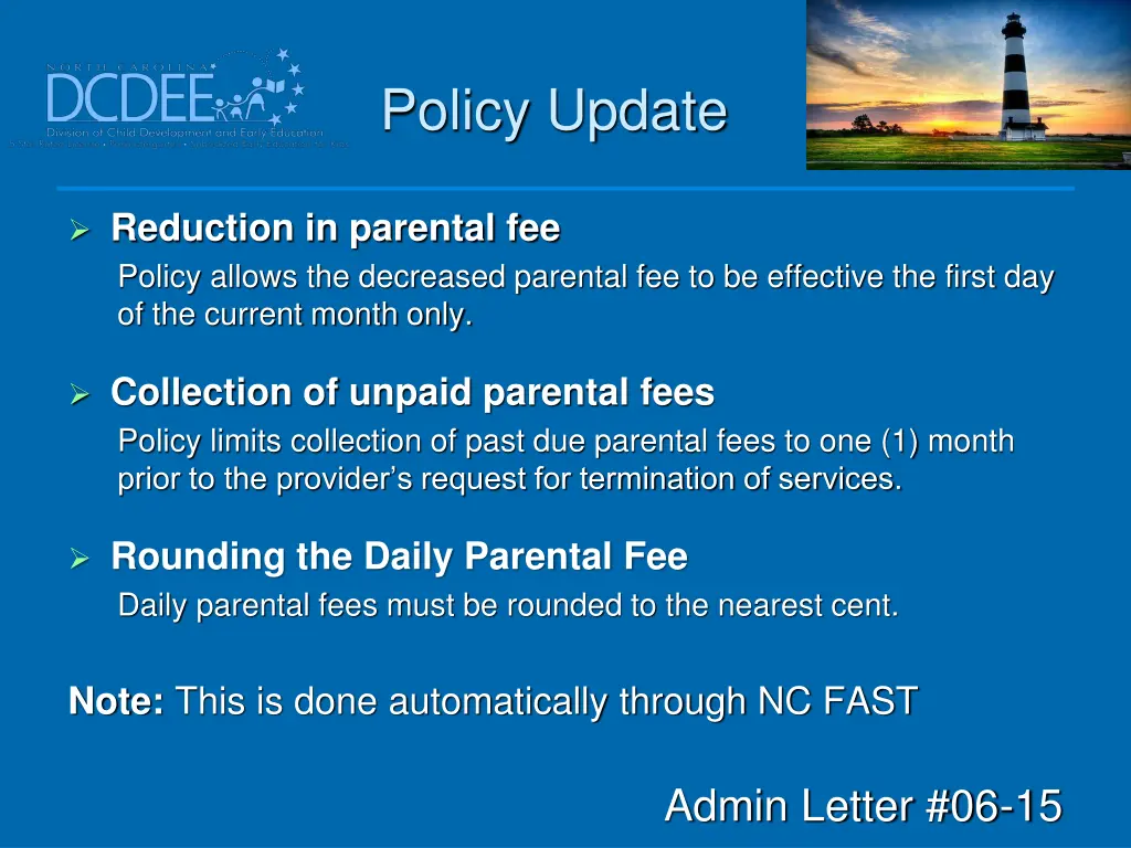 policy update 11