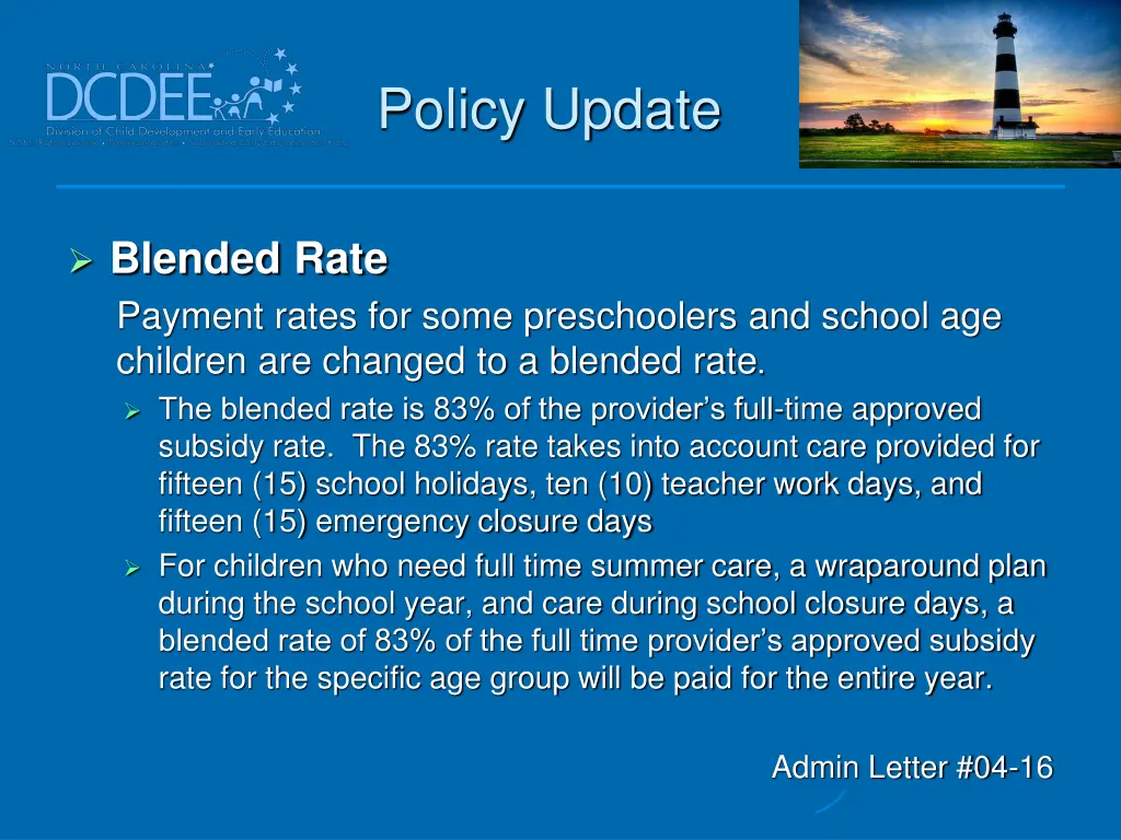 policy update 12