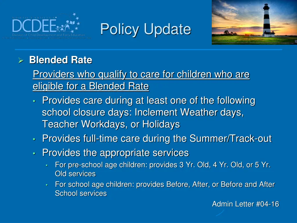 policy update 14