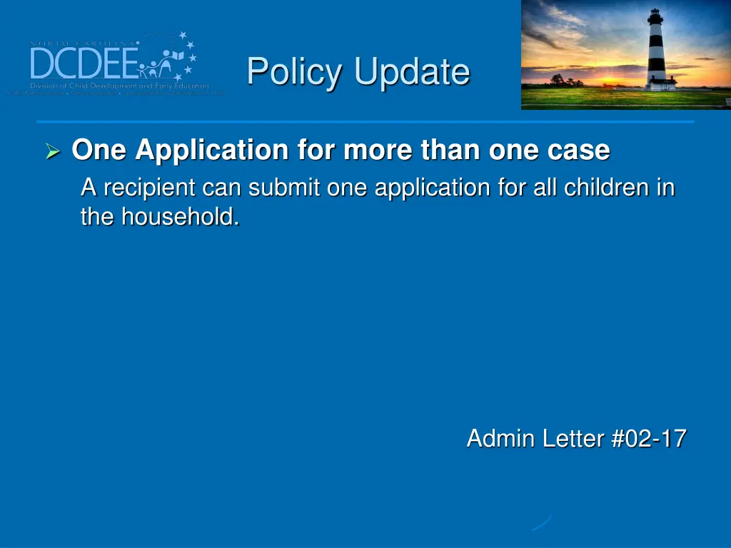 policy update 20