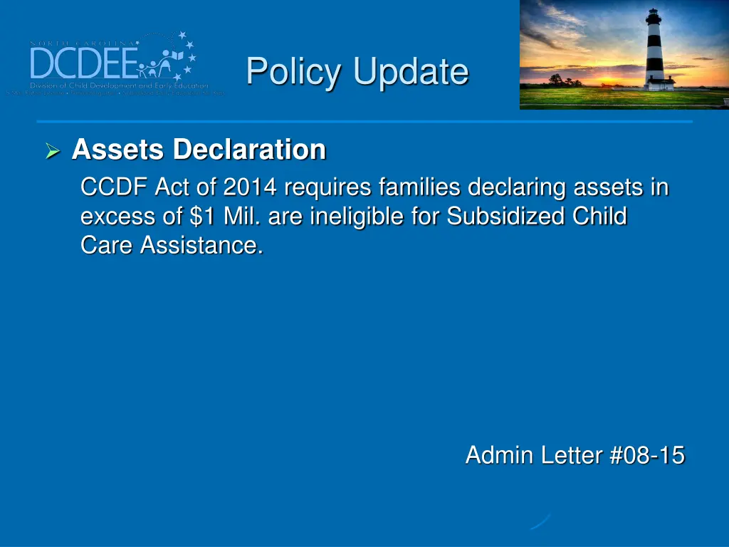 policy update 22