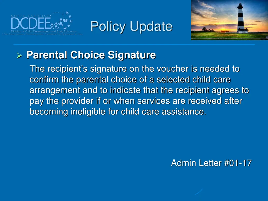 policy update 24