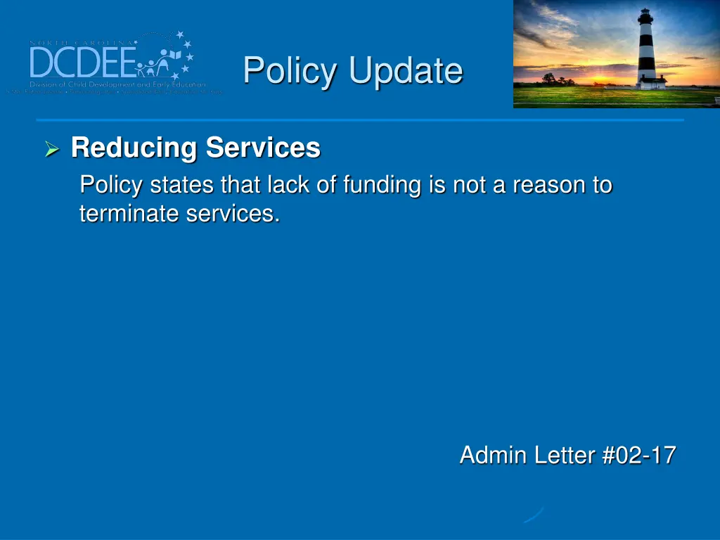 policy update 36