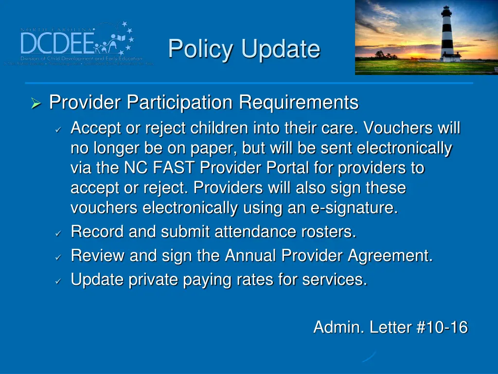 policy update 39
