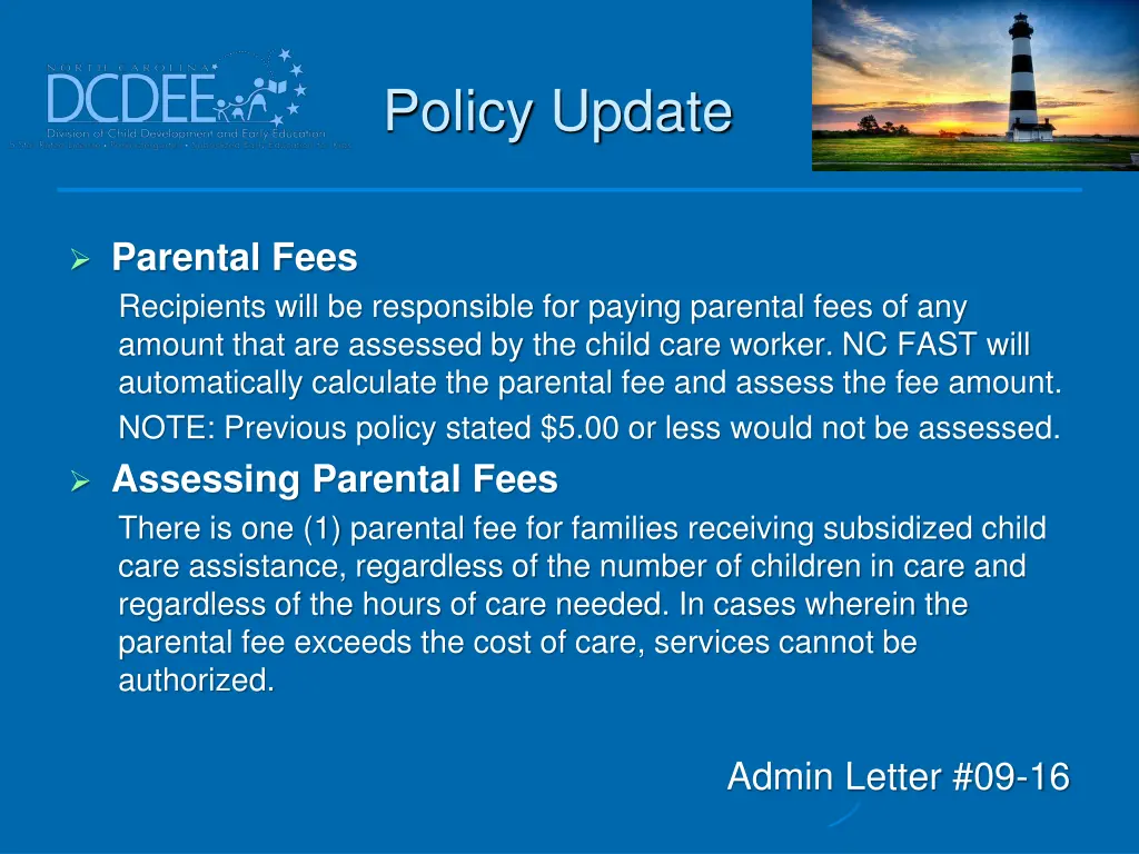 policy update 7