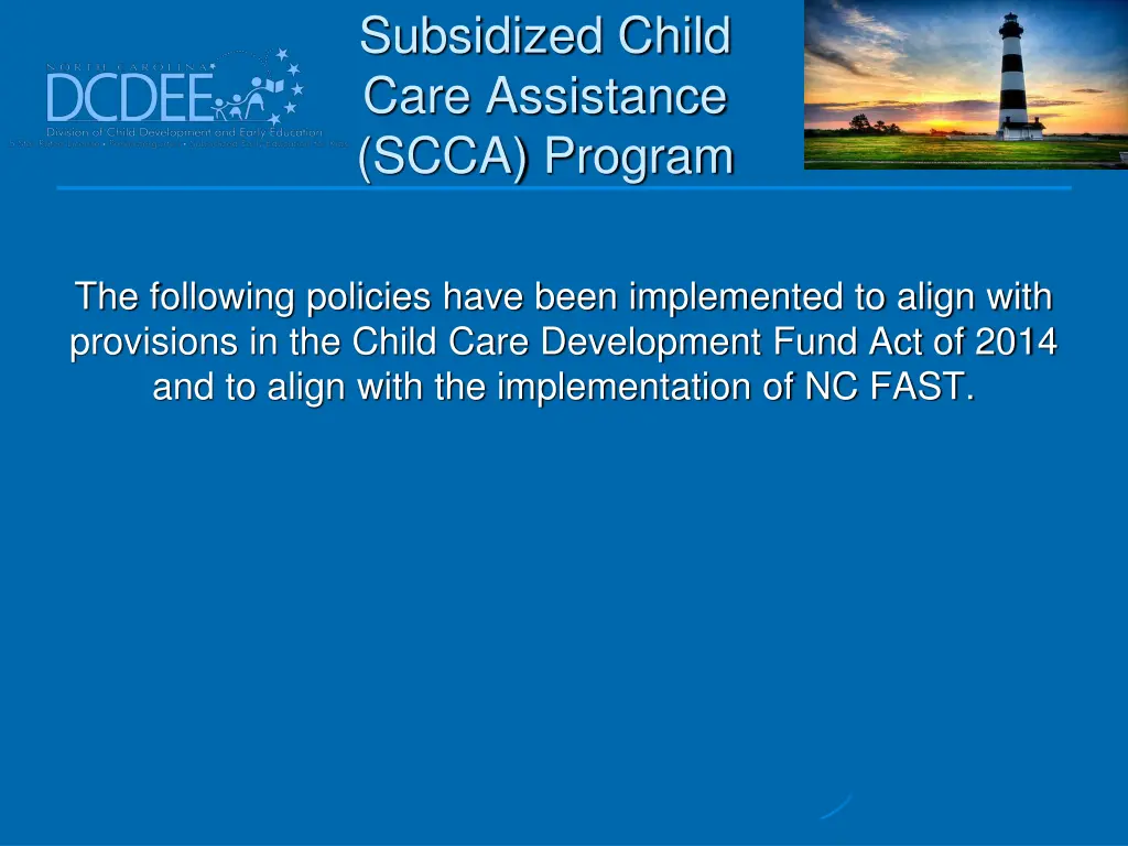 subsidized child care assistance scca program 1