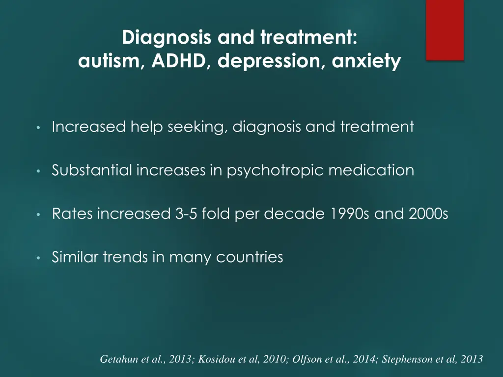 diagnosis and treatment autism adhd depression