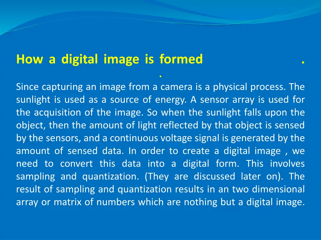 how a digital image is formed