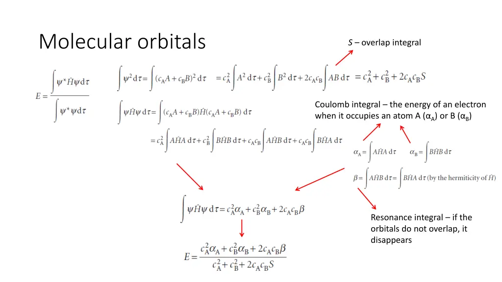 molecular orbitals 1
