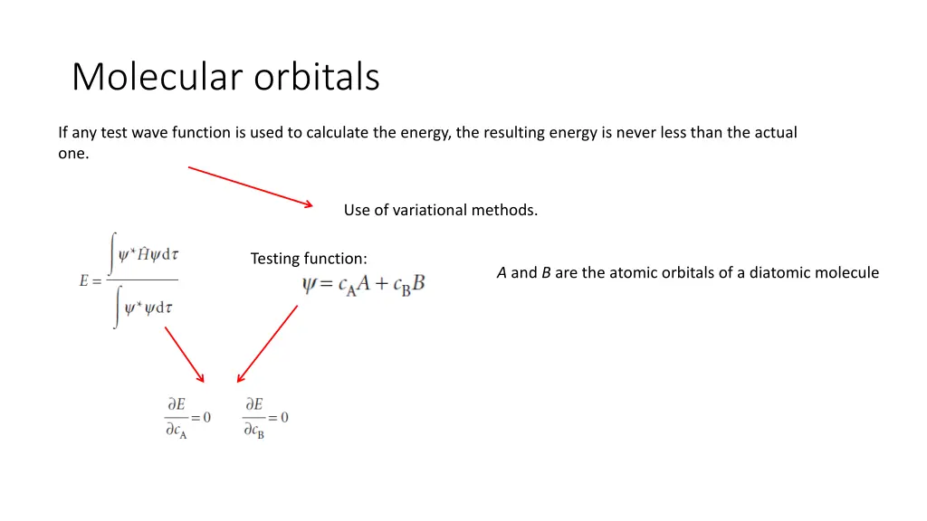 molecular orbitals