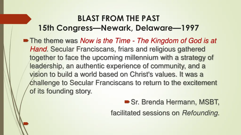 blast from the past 15th congress newark delaware