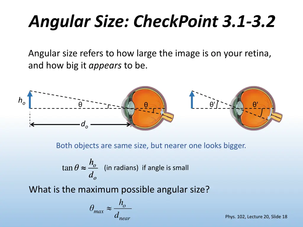 angular size checkpoint 3 1 3 2