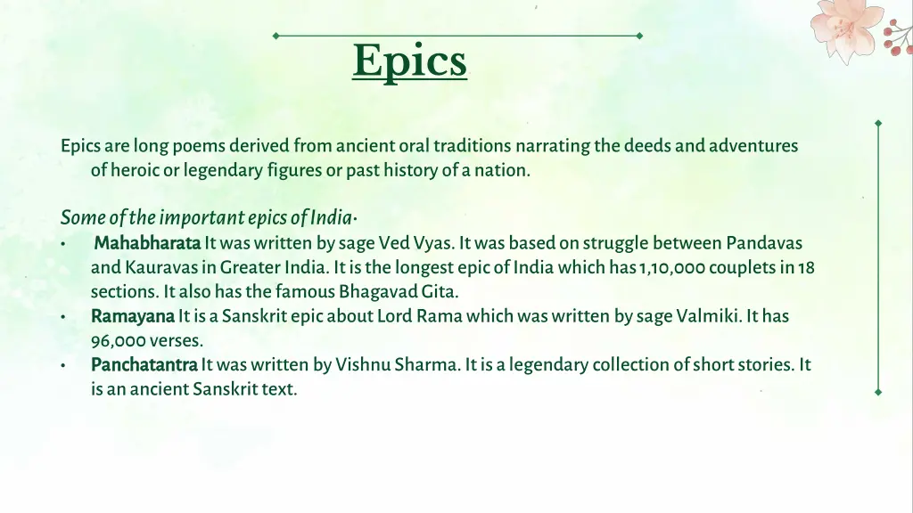epics