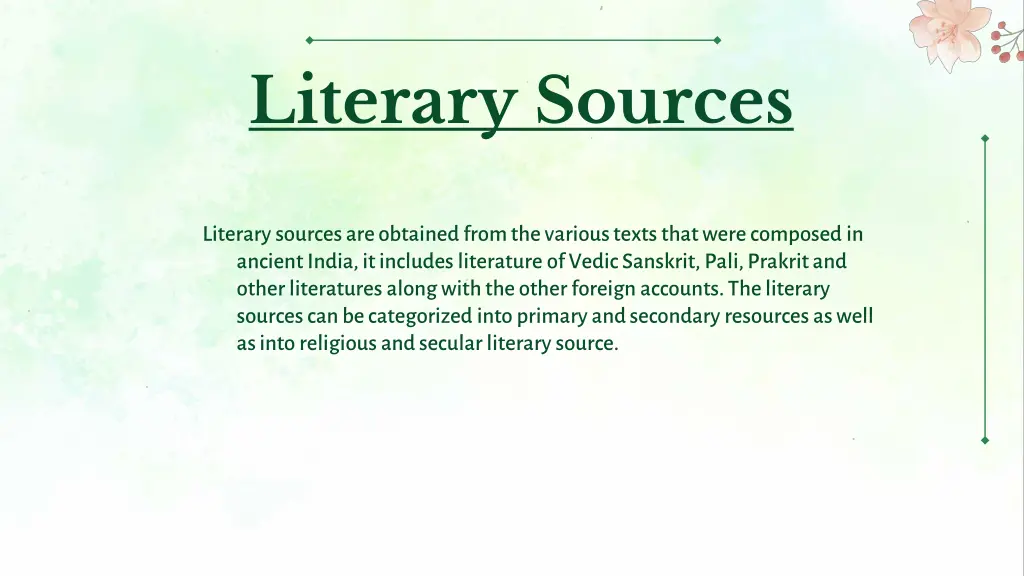 literary sources