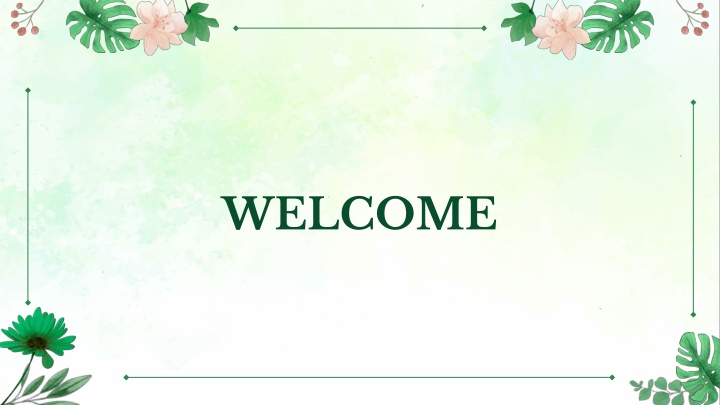 welcome