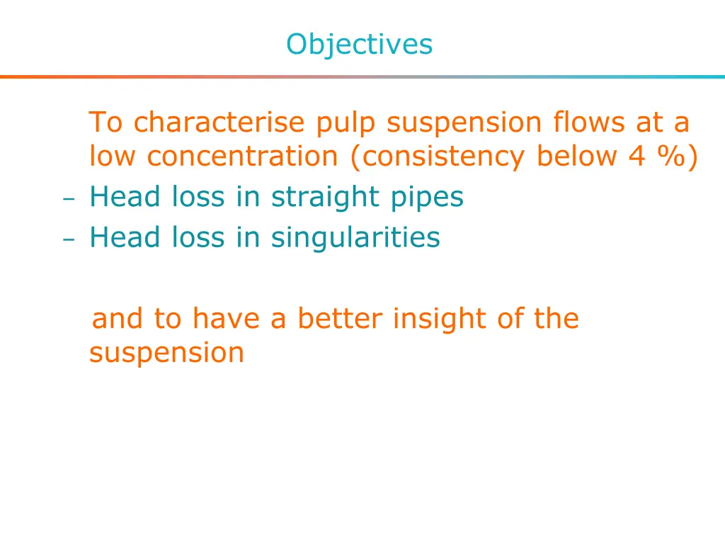 objectives