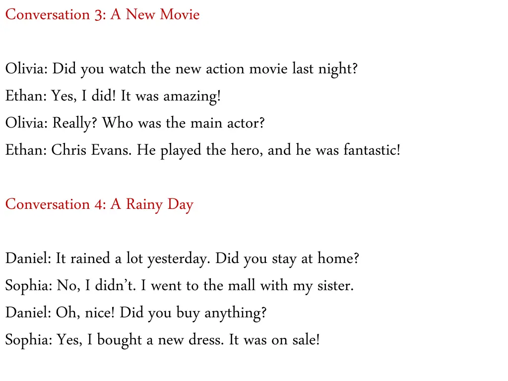 conversation 3 a new movie